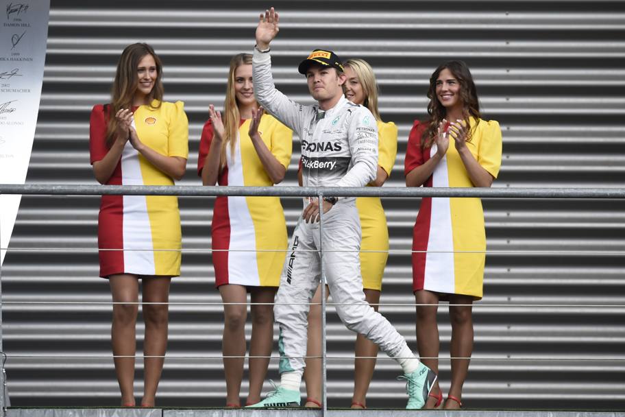 Rosberg chiuder invece secondo, il pubblico di Spa lo ha fischiato. Afp